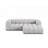 Lupine Modulares 3-Sitzer Ecksofa, Rechte Seite, aus Boucle in Hellgrau (Baloo 2085), 230x177 cm von Micadoni – Bild 1