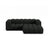 Lupine Modulares 3-Sitzer Ecksofa, Rechte Seite, aus Boucle in Schwarz (Baloo 2082), 230x177 cm von Micadoni – Bild 1