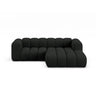 Lupine Modulares 3-Sitzer Ecksofa, Rechte Seite, aus Boucle in Schwarz (Baloo 2082), 230x177 cm von Micadoni – Bild 1