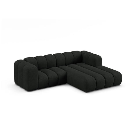 Lupine Modulares 3-Sitzer Ecksofa, Rechte Seite, aus Boucle in Schwarz (Baloo 2082), 230x177 cm von Micadoni – Bild 3
