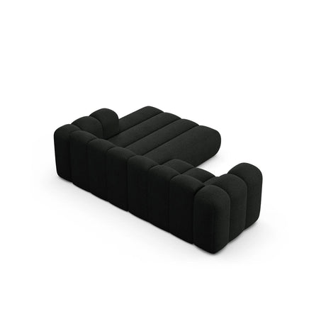 Lupine Modulares 3-Sitzer Ecksofa, Rechte Seite, aus Boucle in Schwarz (Baloo 2082), 230x177 cm von Micadoni – Bild 5