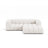 Lupine Modulares 3-Sitzer Ecksofa, Rechte Seite, aus Boucle in Weiß (Baloo 2073), 230x177 cm von Micadoni – Bild 1