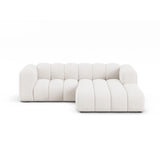 Lupine Modulares 3-Sitzer Ecksofa, Rechte Seite, aus Boucle in Weiß (Baloo 2073), 230x177 cm von Micadoni – Bild 1