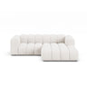 Lupine Modulares 3-Sitzer Ecksofa, Rechte Seite, aus Boucle in Weiß (Baloo 2073), 230x177 cm von Micadoni – Bild 1