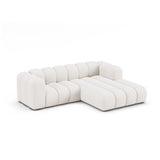 Lupine Modulares 3-Sitzer Ecksofa, Rechte Seite, aus Boucle in Weiß (Baloo 2073), 230x177 cm von Micadoni – Bild 3