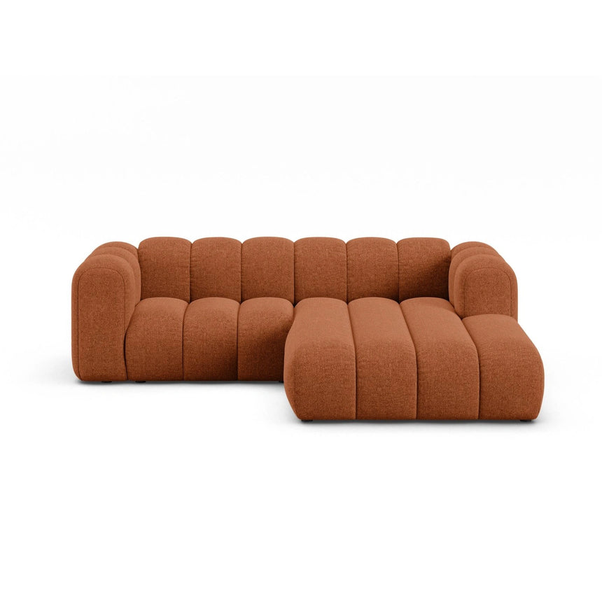 Lupine Modulares 3-Sitzer Ecksofa, Rechte Seite, aus Chenille in Brick (Eden 10 Terra), 230x177 cm von Micadoni – Bild 1
