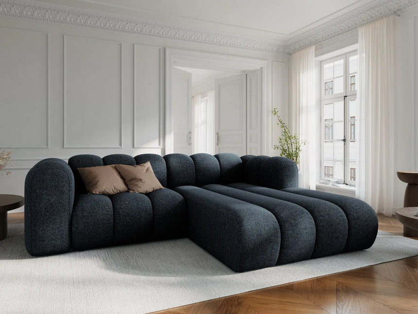 Lupine Modulares 3-Sitzer Ecksofa, Rechte Seite, aus Chenille in Grün (Eden 12 Olive), 230x177 cm von Micadoni – Bild 2