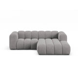 Lupine Modulares 3-Sitzer Ecksofa, Rechte Seite, aus Chenille in Hellgrau (Eden 18 Grey), 230x177 cm von Micadoni – Bild 1