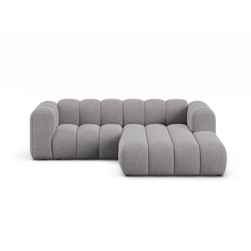 Lupine Modulares 3-Sitzer Ecksofa, Rechte Seite, aus Chenille in Hellgrau (Eden 18 Grey), 230x177 cm von Micadoni – Bild 1