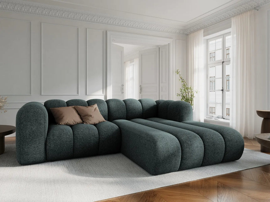 Lupine Modulares 3-Sitzer Ecksofa, Rechte Seite, aus Chenille in Hellgrau (Eden 18 Grey), 230x177 cm von Micadoni – Bild 2