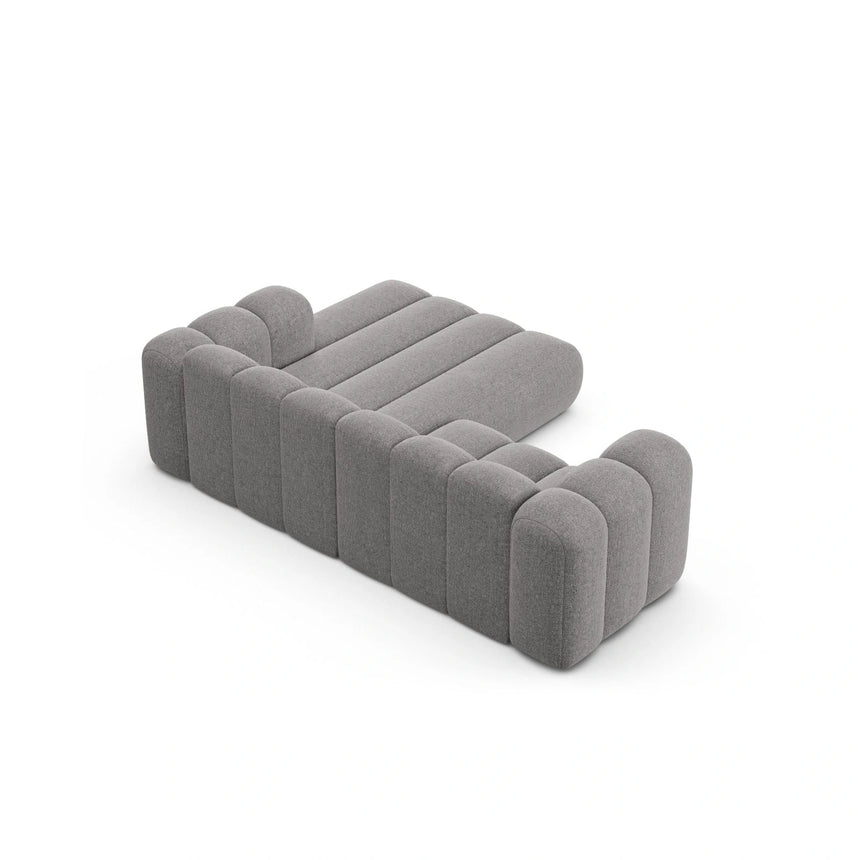 Lupine Modulares 3-Sitzer Ecksofa, Rechte Seite, aus Chenille in Hellgrau (Eden 18 Grey), 230x177 cm von Micadoni – Bild 6