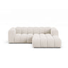 Lupine Modulares 3-Sitzer Ecksofa, Rechte Seite, aus Chenille in Leichtes Beige (Eden 2 Pearl), 230x177 cm von Micadoni – Bild 1