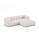 Lupine Modulares 3-Sitzer Ecksofa, Rechte Seite, aus Chenille in Leichtes Beige (Eden 2 Pearl), 230x177 cm von Micadoni – Bild 4