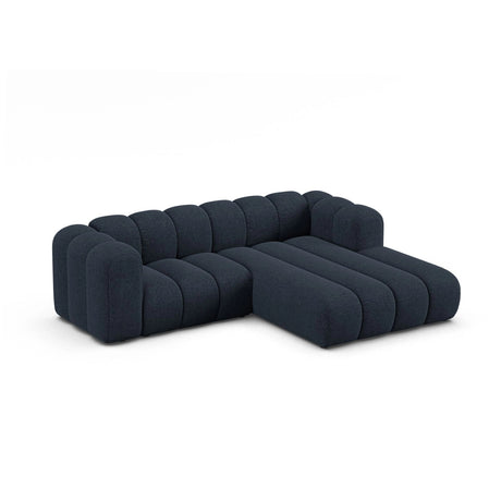 Lupine Modulares 3-Sitzer Ecksofa, Rechte Seite, aus Chenille in Marineblau (Eden 16 Deep Blue), 230x177 cm von Micadoni – Bild 4