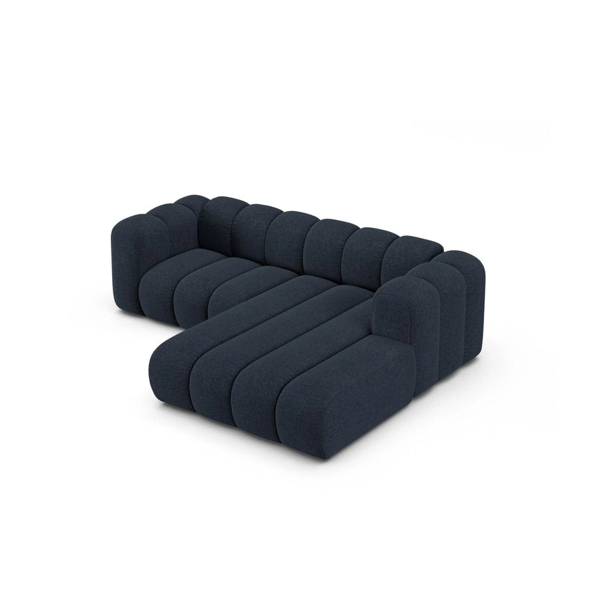 Lupine Modulares 3-Sitzer Ecksofa, Rechte Seite, aus Chenille in Marineblau (Eden 16 Deep Blue), 230x177 cm von Micadoni – Bild 5