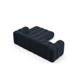 Lupine Modulares 3-Sitzer Ecksofa, Rechte Seite, aus Chenille in Marineblau (Eden 16 Deep Blue), 230x177 cm von Micadoni – Bild 6