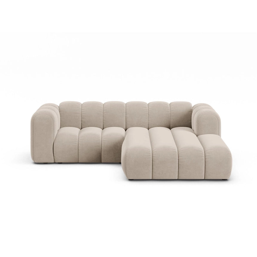 Lupine Modulares 3-Sitzer Ecksofa, Rechte Seite, aus Samt, Chenille oder Boucle, 230x177 cm von Micadoni – Bild 1