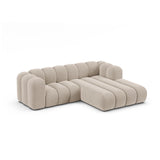 Lupine Modulares 3-Sitzer Ecksofa, Rechte Seite, aus Samt, Chenille oder Boucle, 230x177 cm von Micadoni – Bild 3