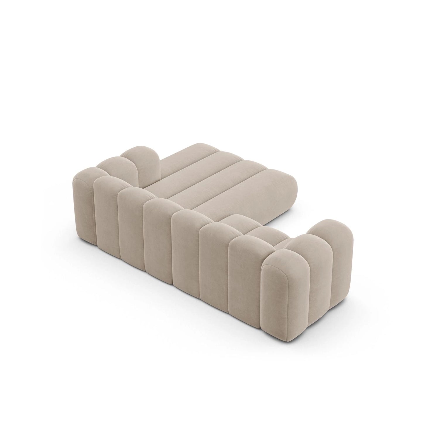 Lupine Modulares 3-Sitzer Ecksofa, Rechte Seite, aus Samt, Chenille oder Boucle, 230x177 cm von Micadoni – Bild 5