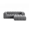 Lupine Modulares 3-Sitzer Ecksofa, Rechte Seite, aus Samt in Grau (Salvador 17), 230x177 cm von Micadoni – Bild 1