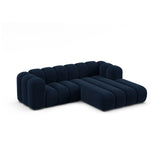 Lupine Modulares 3-Sitzer Ecksofa, Rechte Seite, aus Samt in Königsblau (Salvador 5), 230x177 cm von Micadoni – Bild 3