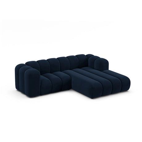 Lupine Modulares 3-Sitzer Ecksofa, Rechte Seite, aus Samt in Königsblau (Salvador 5), 230x177 cm von Micadoni – Bild 3