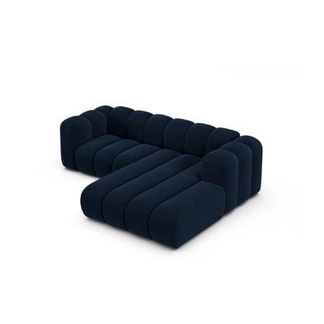 Lupine Modulares 3-Sitzer Ecksofa, Rechte Seite, aus Samt in Königsblau (Salvador 5), 230x177 cm von Micadoni – Bild 4