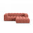 Lupine Modulares 3-Sitzer Ecksofa, Rechte Seite, aus Samt in Koralle (Salvador 12), 230x177 cm von Micadoni – Bild 1