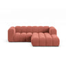 Lupine Modulares 3-Sitzer Ecksofa, Rechte Seite, aus Samt in Koralle (Salvador 12), 230x177 cm von Micadoni – Bild 1