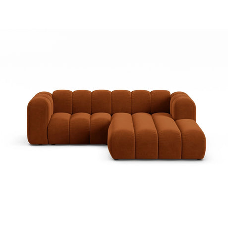 Lupine Modulares 3-Sitzer Ecksofa, Rechte Seite, aus Samt in Terrakotta (Salvador 14), 230x177 cm von Micadoni – Bild 1