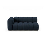 Lupine Modulares 3-Sitzer Sofa Sitzelement, Linke Seite, aus Boucle in Dunkelblau (Baloo 2088), 175x95 cm von Micadoni – Bild 1