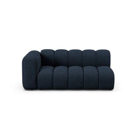 Lupine Modulares 3-Sitzer Sofa Sitzelement, Linke Seite, aus Boucle in Dunkelblau (Baloo 2088), 175x95 cm von Micadoni – Bild 1