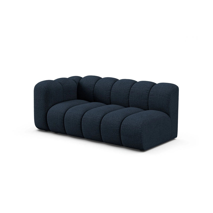Lupine Modulares 3-Sitzer Sofa Sitzelement, Linke Seite, aus Boucle in Dunkelblau (Baloo 2088), 175x95 cm von Micadoni – Bild 3
