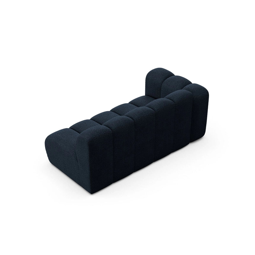 Lupine Modulares 3-Sitzer Sofa Sitzelement, Linke Seite, aus Boucle in Dunkelblau (Baloo 2088), 175x95 cm von Micadoni – Bild 4