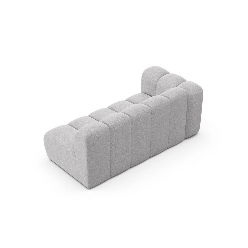 Lupine Modulares 3-Sitzer Sofa Sitzelement, Linke Seite, aus Boucle in Hellgrau (Baloo 2085), 175x95 cm von Micadoni – Bild 4
