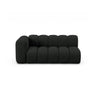 Lupine Modulares 3-Sitzer Sofa Sitzelement, Linke Seite, aus Boucle in Schwarz (Baloo 2082), 175x95 cm von Micadoni – Bild 1