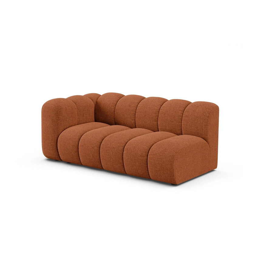 Lupine Modulares 3-Sitzer Sofa Sitzelement, Linke Seite, aus Chenille in Brick (Eden 10 Terra), 175x95 cm von Micadoni – Bild 3