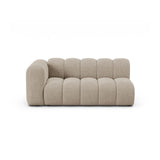 Lupine Modulares 3-Sitzer Sofa Sitzelement, Linke Seite, aus Chenille in Dunkelbeige (Eden 4 Beige), 175x95 cm von Micadoni – Bild 1