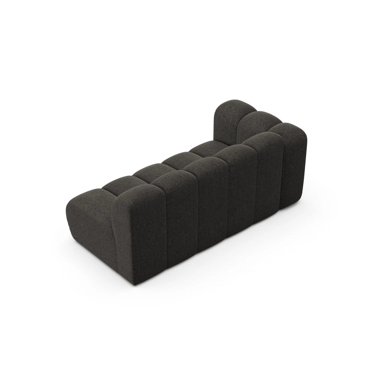 Lupine Modulares 3-Sitzer Sofa Sitzelement, Linke Seite, aus Chenille in Dunkelgrau (Eden 20 Graphite), 175x95 cm von Micadoni – Bild 4