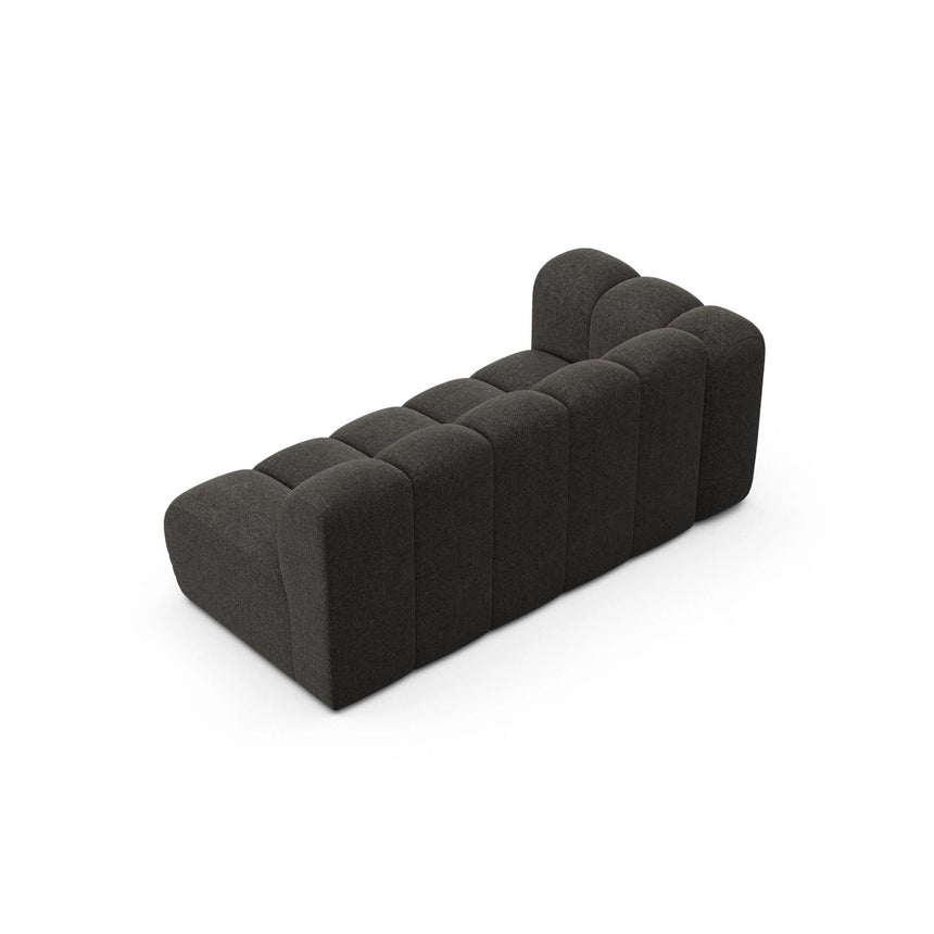 Lupine Modulares 3-Sitzer Sofa Sitzelement, Linke Seite, aus Chenille in Dunkelgrau (Eden 20 Graphite), 175x95 cm von Micadoni – Bild 4