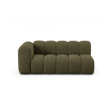 Lupine Modulares 3-Sitzer Sofa Sitzelement, Linke Seite, aus Chenille in Grün (Eden 12 Olive), 175x95 cm von Micadoni – Bild 1
