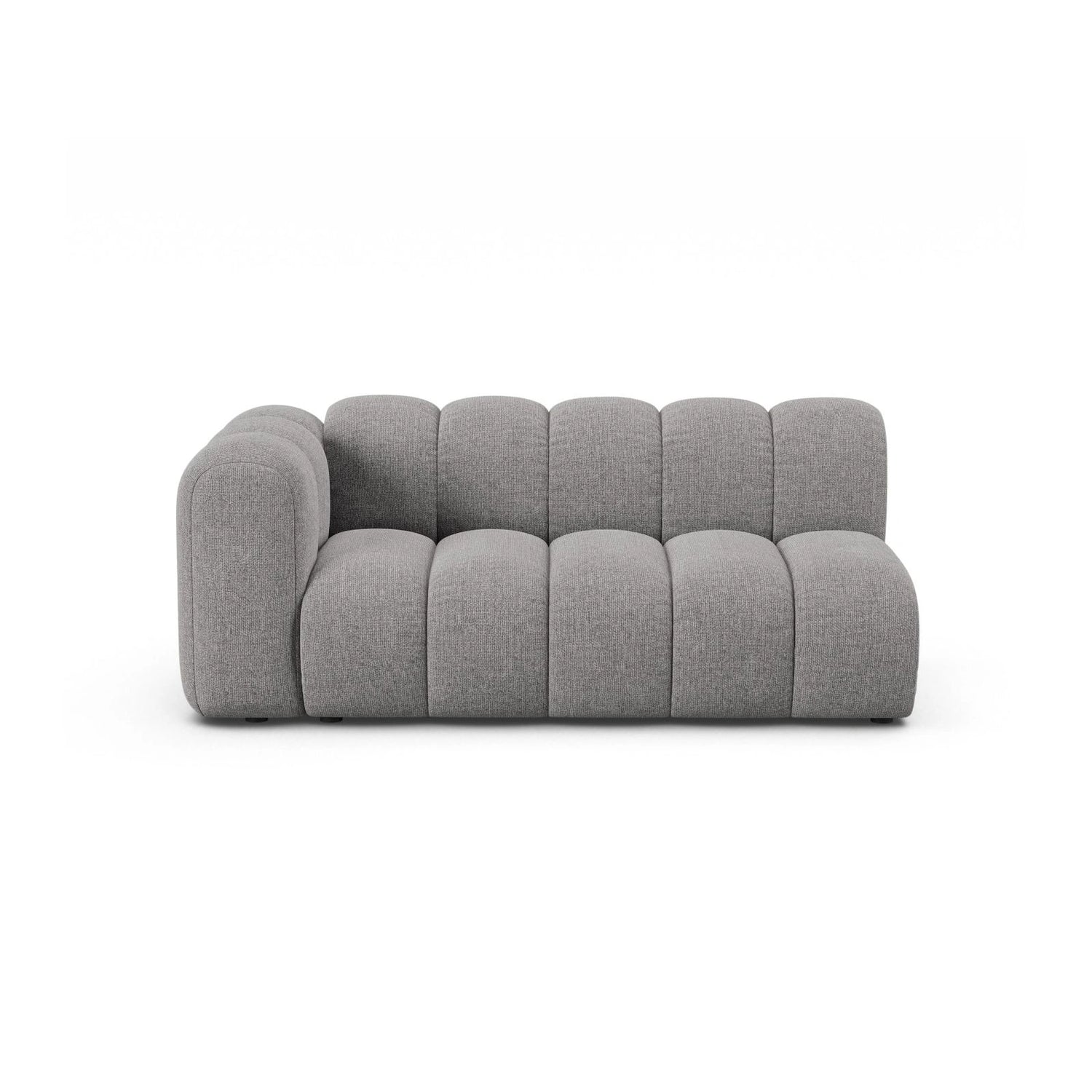 Lupine Modulares 3-Sitzer Sofa Sitzelement, Linke Seite, aus Chenille in Hellgrau (Eden 18 Grey), 175x95 cm von Micadoni – Bild 1