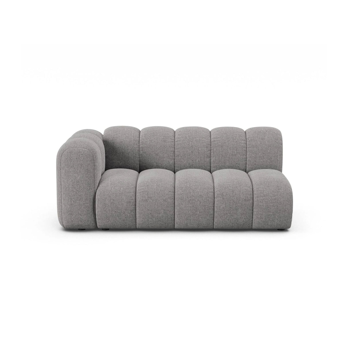 Lupine Modulares 3-Sitzer Sofa Sitzelement, Linke Seite, aus Chenille in Hellgrau (Eden 18 Grey), 175x95 cm von Micadoni – Bild 1