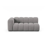 Lupine Modulares 3-Sitzer Sofa Sitzelement, Linke Seite, aus Chenille in Hellgrau (Eden 18 Grey), 175x95 cm von Micadoni – Bild 1