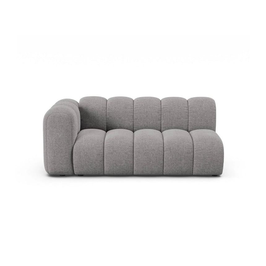 Lupine Modulares 3-Sitzer Sofa Sitzelement, Linke Seite, aus Chenille in Hellgrau (Eden 18 Grey), 175x95 cm von Micadoni – Bild 1