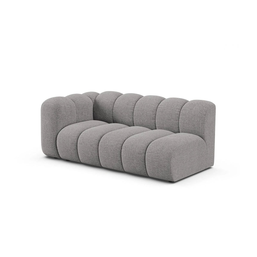 Lupine Modulares 3-Sitzer Sofa Sitzelement, Linke Seite, aus Chenille in Hellgrau (Eden 18 Grey), 175x95 cm von Micadoni – Bild 3