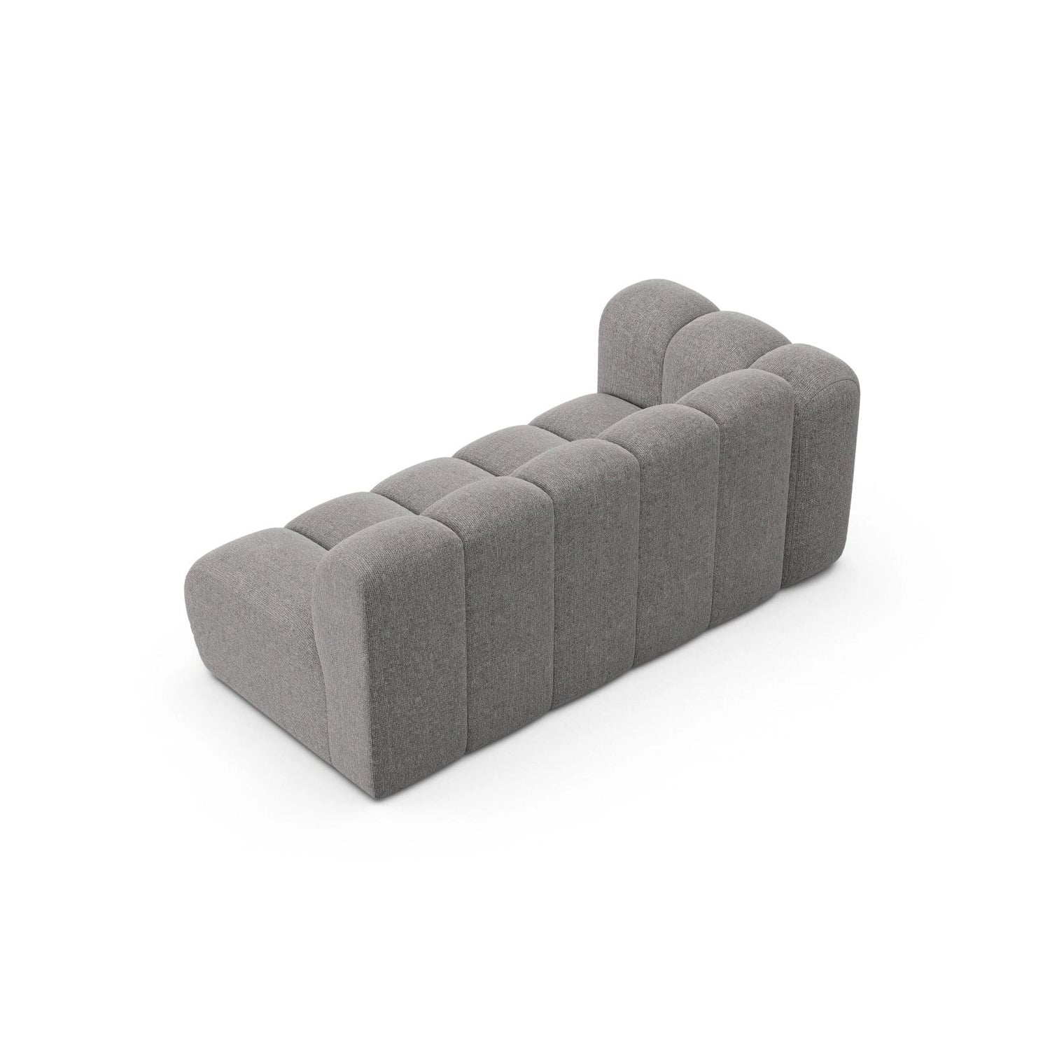 Lupine Modulares 3-Sitzer Sofa Sitzelement, Linke Seite, aus Chenille in Hellgrau (Eden 18 Grey), 175x95 cm von Micadoni – Bild 4