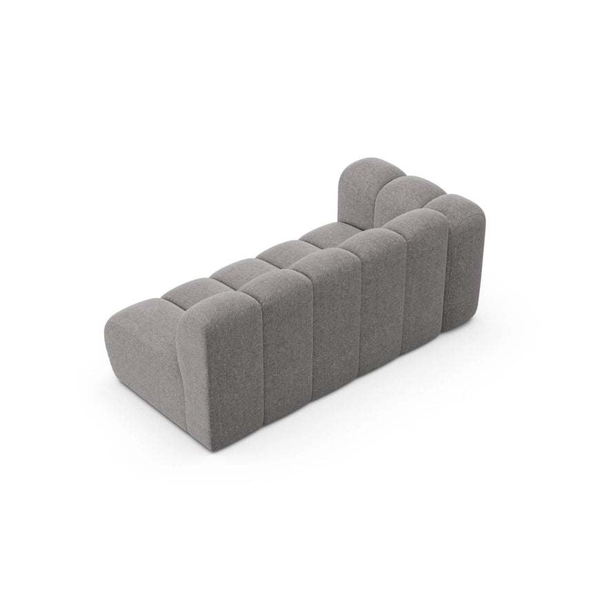 Lupine Modulares 3-Sitzer Sofa Sitzelement, Linke Seite, aus Chenille in Hellgrau (Eden 18 Grey), 175x95 cm von Micadoni – Bild 4