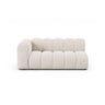 Lupine Modulares 3-Sitzer Sofa Sitzelement, Linke Seite, aus Chenille in Leichtes Beige (Eden 2 Pearl), 175x95 cm von Micadoni – Bild 1