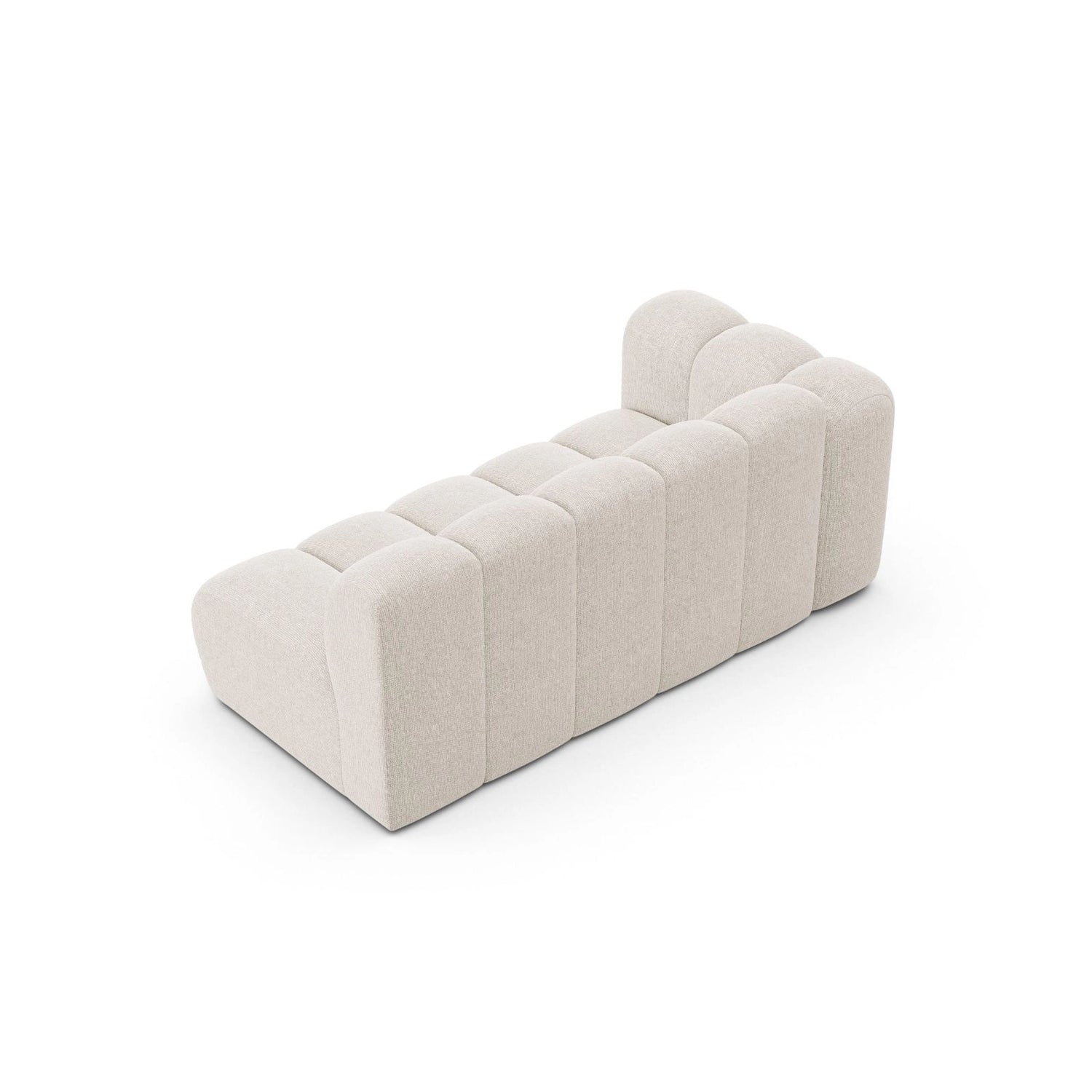 Lupine Modulares 3-Sitzer Sofa Sitzelement, Linke Seite, aus Chenille in Leichtes Beige (Eden 2 Pearl), 175x95 cm von Micadoni – Bild 4